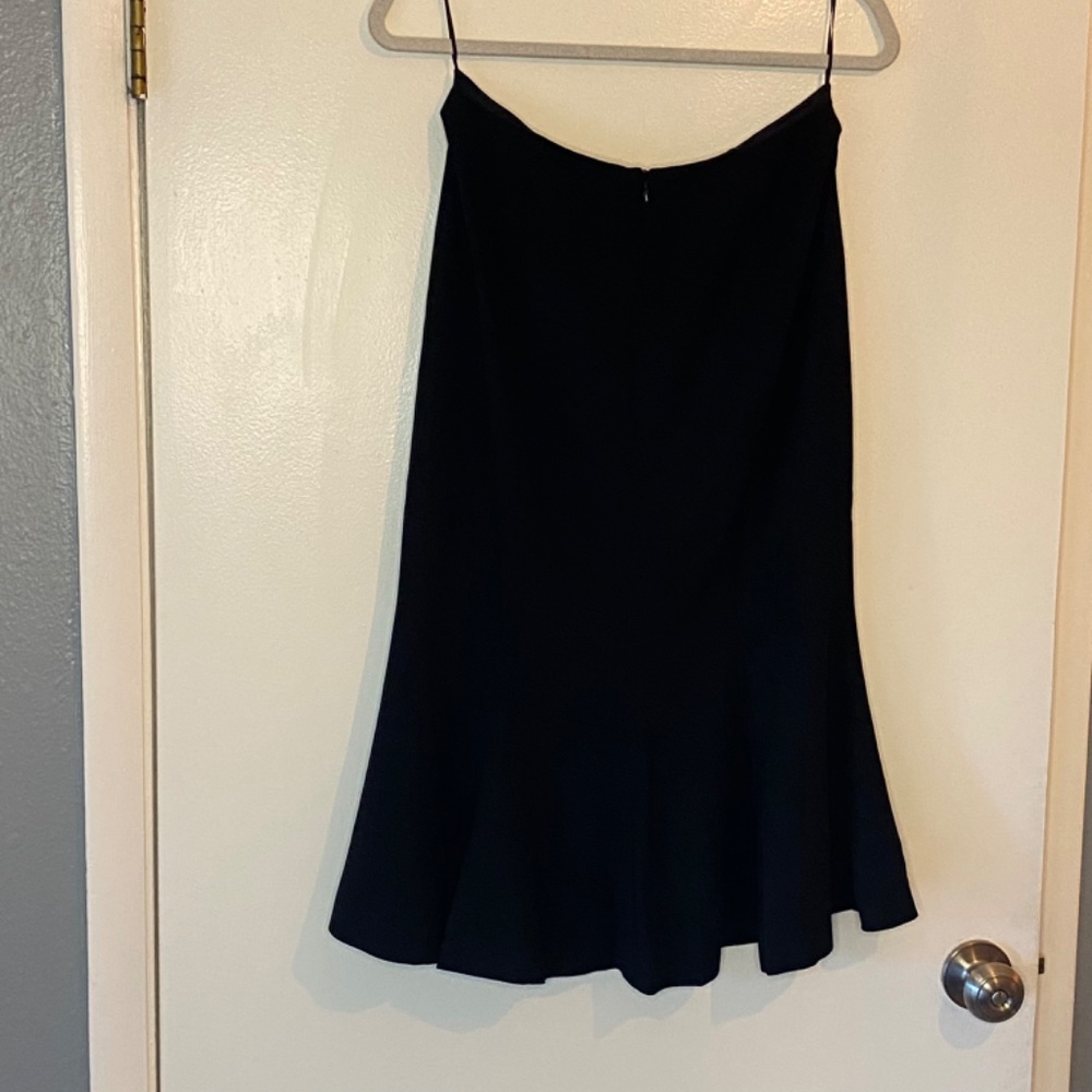 ESCADA Black Lined Skirt German Size 36 (US Small) - Picture 2 of 8